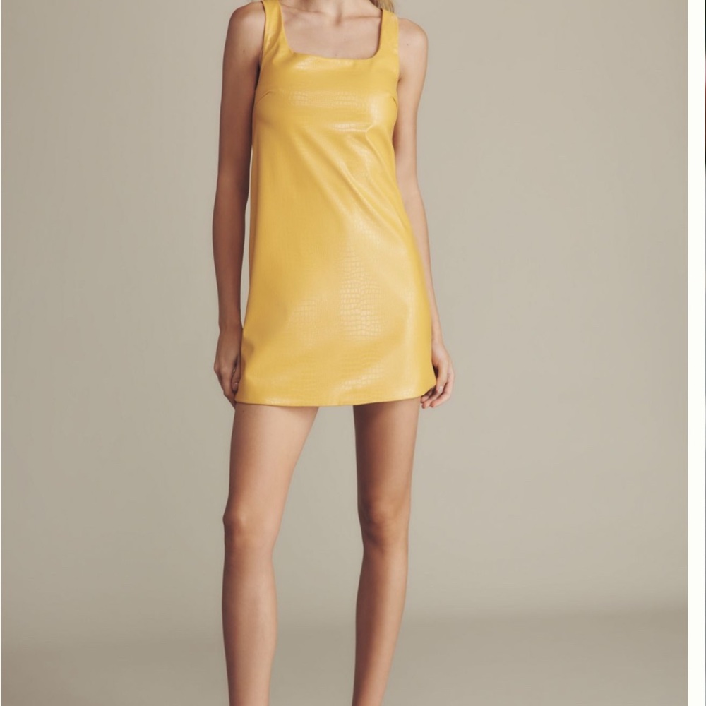 Anthropologie Yellow Mini Dress never worn/NWT